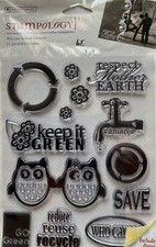 clear stamps tampon transparent Écologie Marque Autumn Leaves