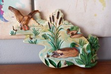 Vallauris-Accroche clefs- céramique-Barbotine-Céciliam-peint à la main