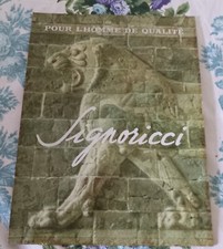 NINA RICCI SIGNORICCI PANNEAU PUBLICITAIRE  35 CM  SUR 25 CM ANNEES  1960