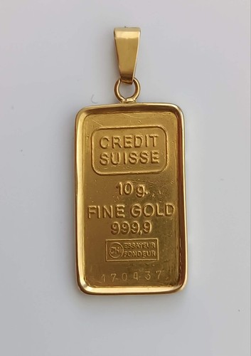 Vintage pendentif lingot or - vintage, d'or