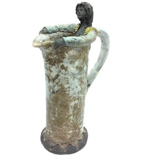 Superbe vase pichet - pichet, ceramique
