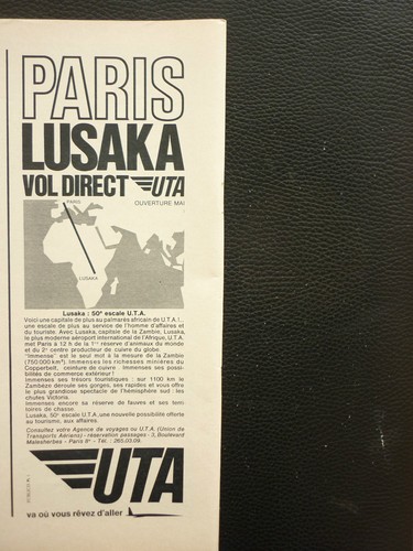 1967 pub compagnie aerienne - pub,