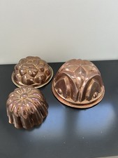 LOT DE MOULES A GÂTEAUX CUIVRE ANCIEN MOULE CUIVRE KOUGLOF ETC 