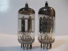  EARLY RARE PAIR 12AX7 - ECC83 - MULLARD -Tubes made in Great Britain - BVA logo
