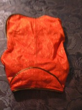 ANCIEN MANTEAU IMPERMEABLE ROUGE POUR CHIEN VINTAGE FERMETURE CEINTURE A SERVI
