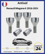 Écrous antivol de roues Renault Megane 4 2016-2024 (4 écrous + 2 douilles)