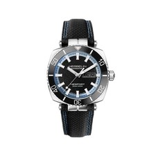 Montre Herbelin Newport Diver 1774AN154 bracelet en cuir noir, analogique, 42 mm
