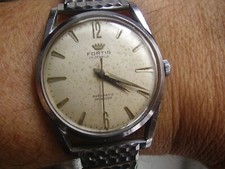 Rare montre vintage automatique FORTIS suisse années 50 cal. AS 1580 maximatic