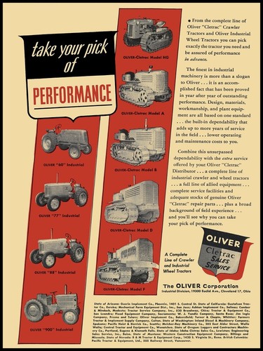 1950 oliver cletrac industrial - oliver,