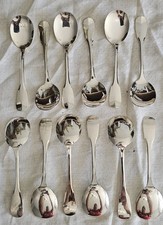 12 CUILLERES A GLACE EN METAL