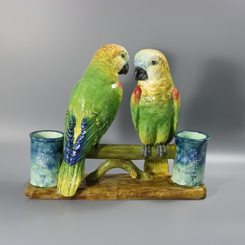 Vase figural parrots delphin - vase,