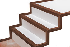 Système d'escalier Quest pour marches d'escalier en profil de bord...