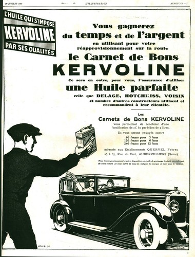 Publicité ancienne huile