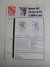 prospectus moteur fixe BERNARD