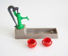 PLAYMOBIL (T1126) FERME & EQUESTRE - Pompe à Eau Verte avec Abreuvoir 3499