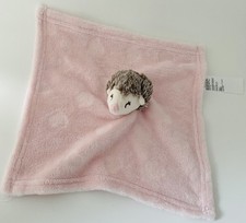 6254?EXCELLENT ÉTAT Doudou plat Mouchoir Hérisson Rose Gemo Coeur