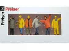 PREISER Ouvrierrs avec casque - O 1/43 - PREISER 65348