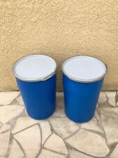 1 bidon plastique alimentaire 45L pour 25Kg croquette graine tonneau baril fut