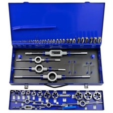 COFFRET MÉTAL 54 PIÈCES Tarauds main et Filières M3 à M20 HSS-M2  M54P