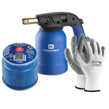 Lampe à souder à gaz Kemper + 1 bouteilles de gaz butane sûres +1 gants gratuits