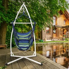 Fauteuil suspendu bleu/vert