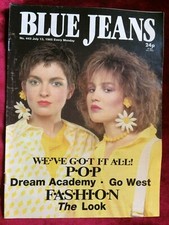 BLUE JEANS magazine 13/07/1985 GO WEST Dream Academy Jimmy Jimmy Teenagers 80s