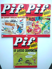 LOT DE 3 PIF  SANS GADGET DE 1971 N°131, N°133, ET UNE EDITION SPECIALE 1972