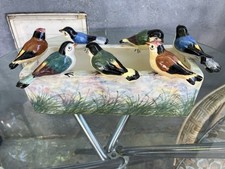 Jardinière en barbotine, Décor aux Oiseaux Maunier (Succ. de Massier Vallauris)