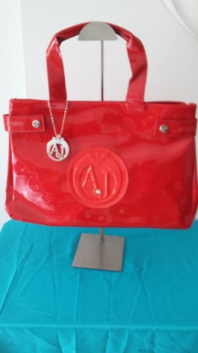 Sac porte main - vernis, rouge