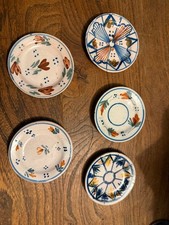 DINETTE ANCIENNE EN FAIENCE DE HENRIOT QUIMPER 75 MINI ASSIETTES JOUETS ENFANTS