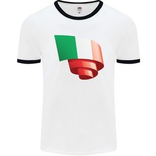 T-Shirt Ringer Italie Drapeau
