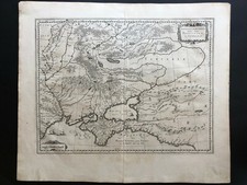 044 Antique Original 1645 map