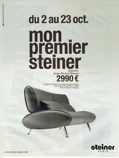 Publicité Advertising 029  2010    sièges Steiner  design Bernard Masson