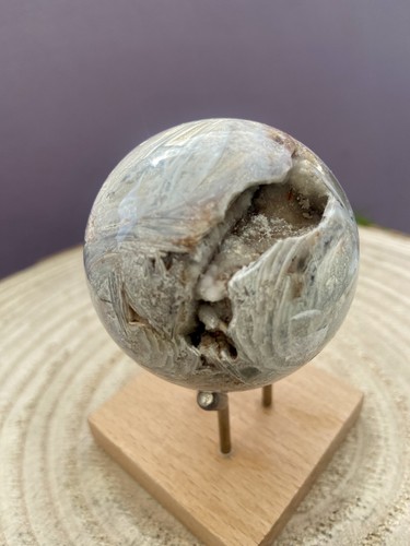Sphère agate plume - sphère,