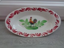 RAVIER / BEURRIER / PETIT PLAT CREUX OVAL  CHOISY LE ROI DECOR AU COQ