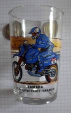 Verre à moutarde déco moto Yamaha 2ème du rallye Paris Dakar 85