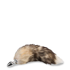 Plug queue de renard fourrure marron