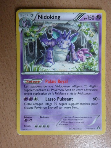 Carte pokémon rare nidoking - pokémon,