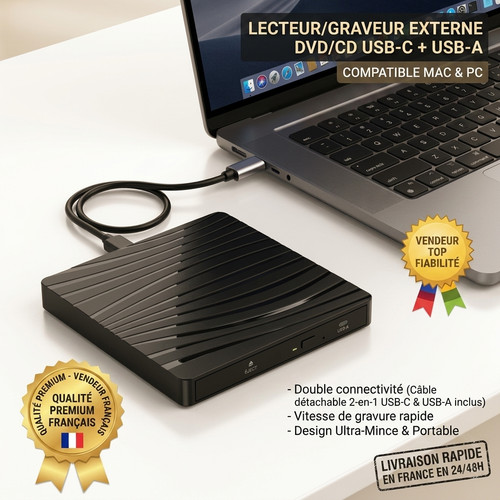 Lecteur graveur dvd externe - graveur, cd
