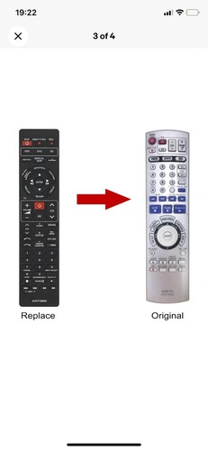 Eur7729ke0 replaced remote - remote, for
