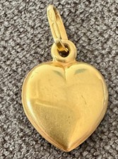 PENDENTIF CŒUR OR MASSIF 18