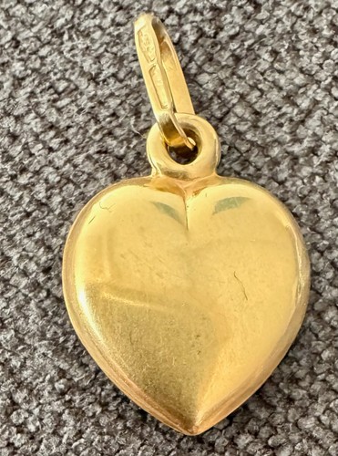 Pendentif cœur massif 18 - massif,