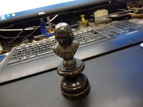 Petit buste curé ars bronze - buste, d'ars,bronze