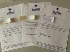 LOT 3 COURRIERS GLASGOW RANGERS