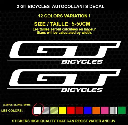Bike autocollant - gt,