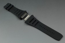 Bracelet de montre en caoutchouc noir Richard Mille RM11 M authentique...