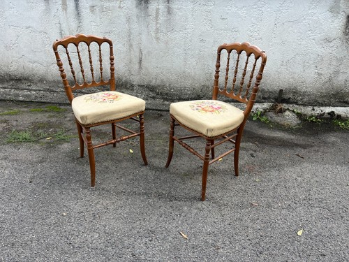 Paire chaises anciennes - de,