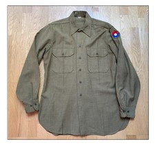 Ww2 US Chemise 9th Bretagne