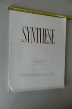 REVUE de 1934 nr 4 SYNTHESE