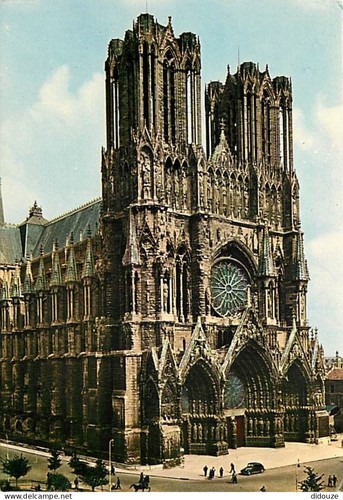 Carte postale reims - carte,